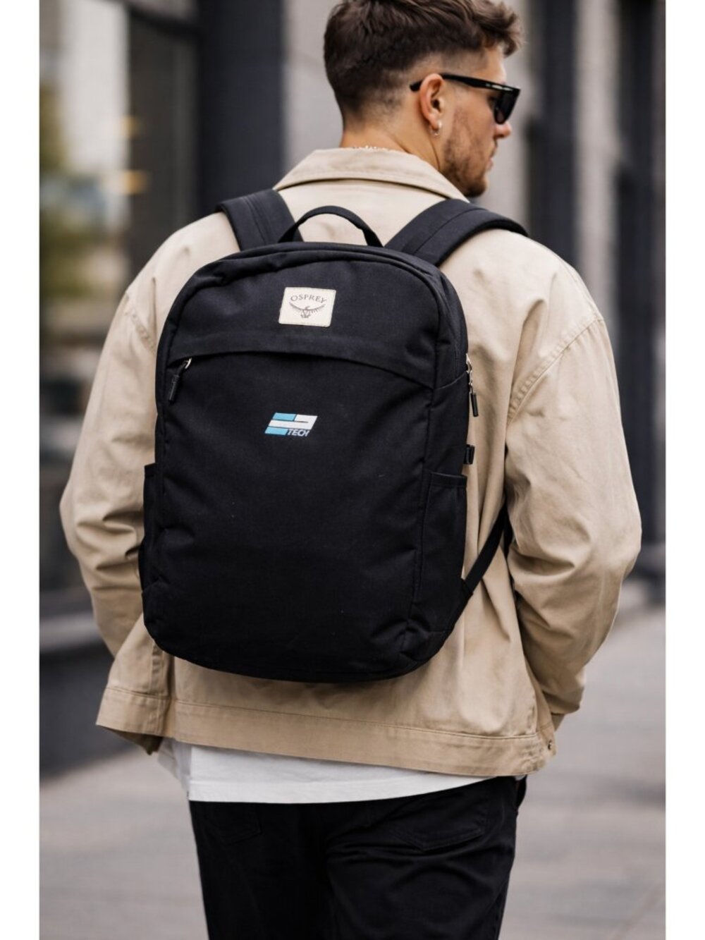 Osprey Arcane Large 20L Backpack Black Laptop Commuter Daypack EP SP Tech Logo